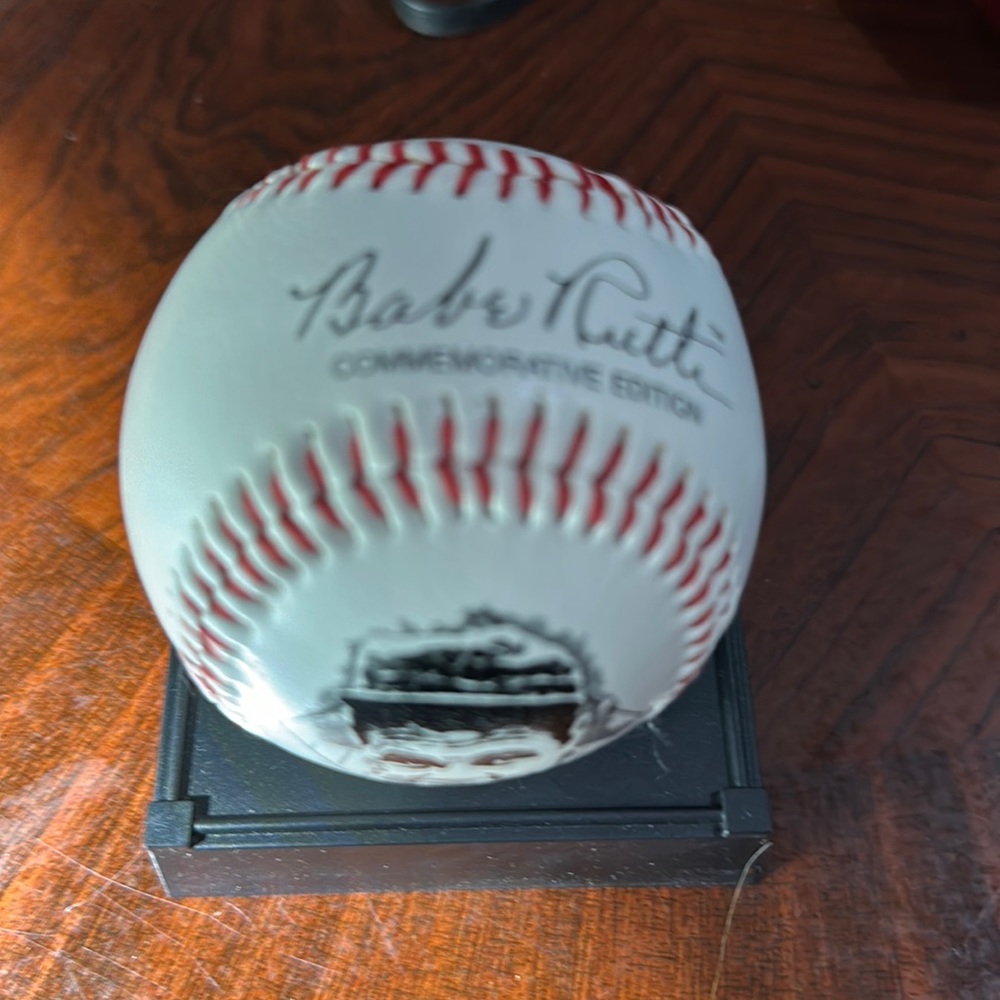 100th Anniversary Babe Ruth Baseball with certificate of Authenticity